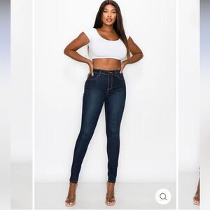 NWT Encore High Waist Skinny Jeans dark wash - size 11